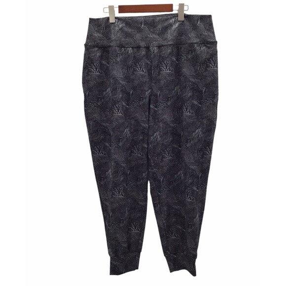 Rachel Zoe Pants - Rachel Zoe Womens 3X Pull On Jogger Pants Black White Stretch Casual Travel